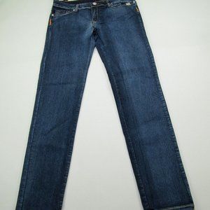 Nina Rossi Jeans Womens Juniors 13 Bejeweled Bling Zip Casual Denim NWT